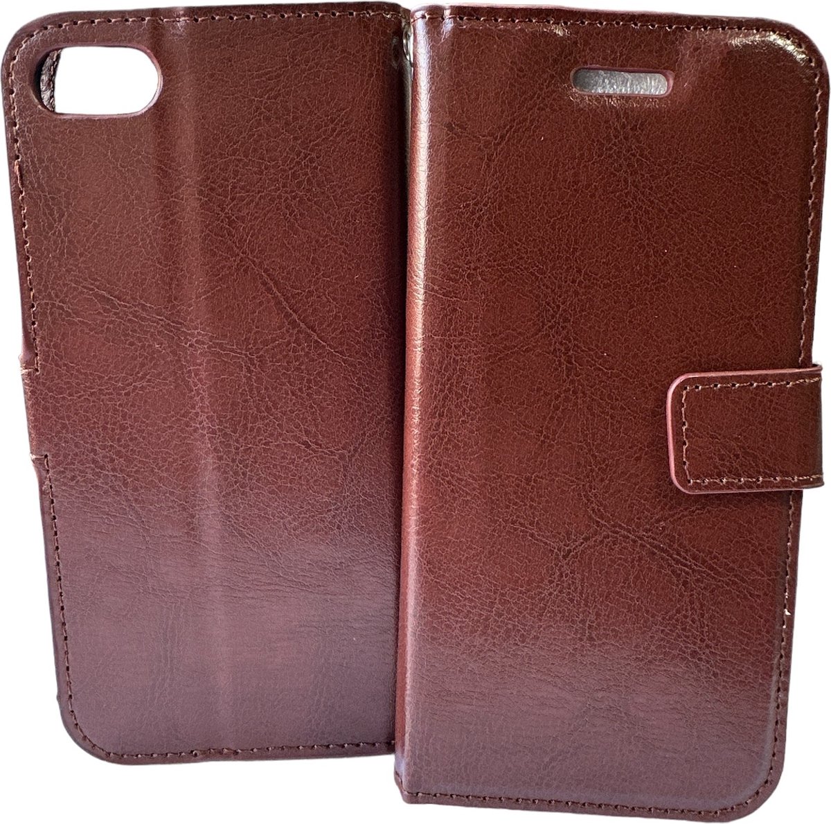 Portemonnee Book Case Hoesje bruin Geschikt voor: iPhone 5 / 5S / 5S / SE