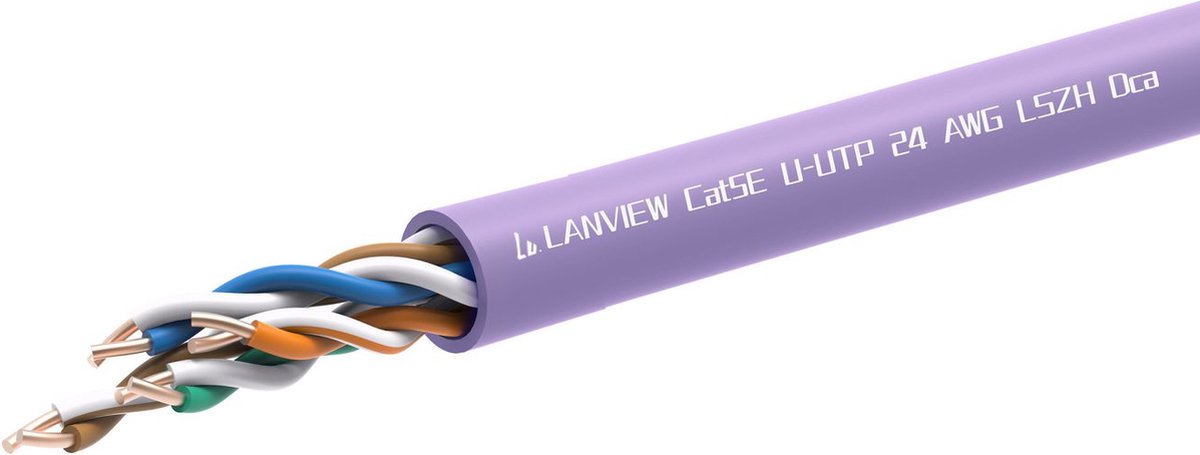 Lanview LVN122152 netwerkkabel Paars 305 m Cat5e