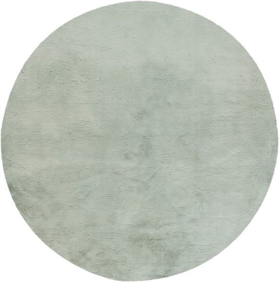 Heaven | Rond Hoogpolig Vloerkleed | Jade | Hoogwaardige Kwaliteit | 120x120 cm