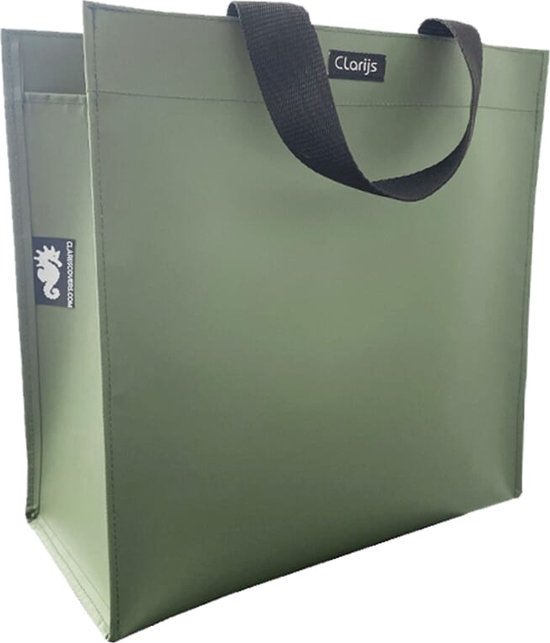 Clarijs shoppertas PVC 23L matt olijf