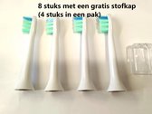 8 stuks -Universele opzetborstels - voor gum care - Geschikt voor Philips Sonicare met een gratis stofkap