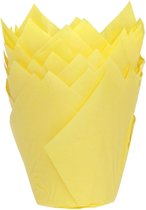 Bol.com House of Marie Muffin Bakvormen - Muffin Vormpjes Papier - Tulp Geel - pk/36 aanbieding