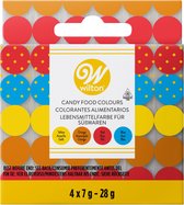 Wilton Candy Colors - Voedingskleurstof op Olie Basis - Set/4