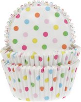 House of Marie - Cupcake Cups Confetti 50x33mm. 50 pièces. la norme