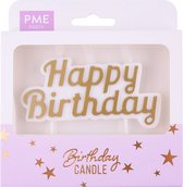 PME Candle Topper - Happy Birthday Gold