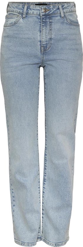Pieces Jeans Pckelly Hw Straight Jeans Lb302 Noo 17148063 Blue Denim Femme Taille - W28