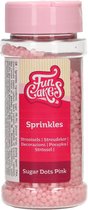 FunCakes Sprinkles Taartdecoratie - Sugar Dots - Roze - 80g