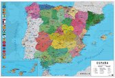 Poster Map Spain Physical Political 91,5x61cm
