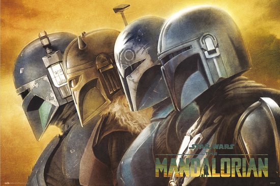 Affiche Star Wars Les Mandaloriens Mandaloriens 91,5x61cm