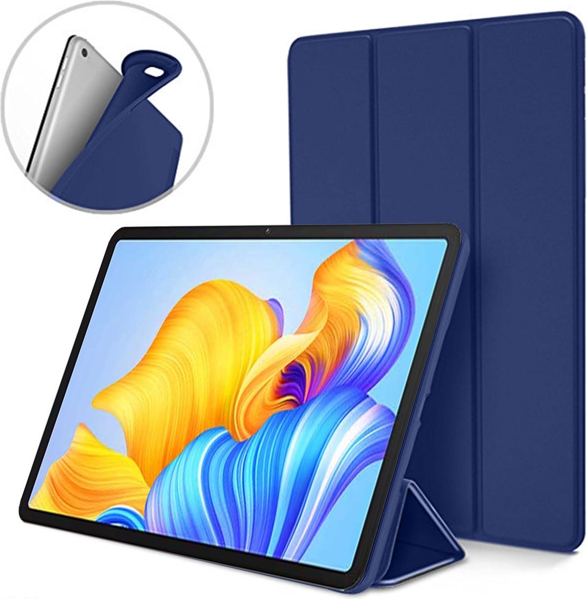 Geschikt voor Honor Pad 8 - Tablet hoes – Shock Proof Hoesje – Cover - Blauw