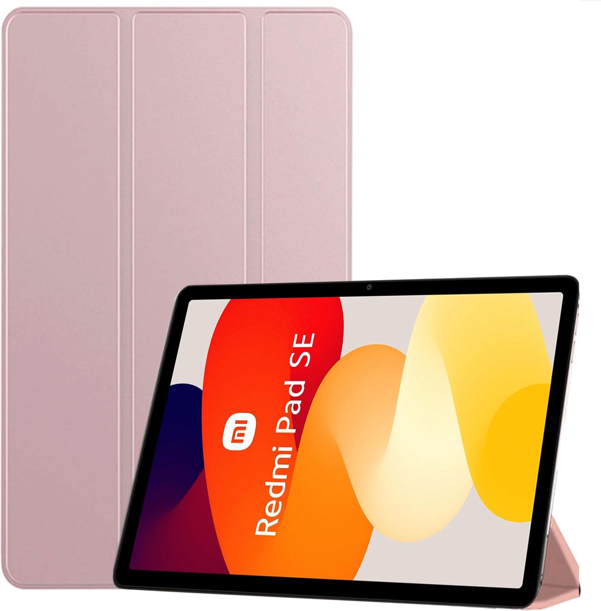 Tablet Hoes geschikt voor Xiaomi Redmi Pad SE – Extreme Shock Hoesje Cover - Rose