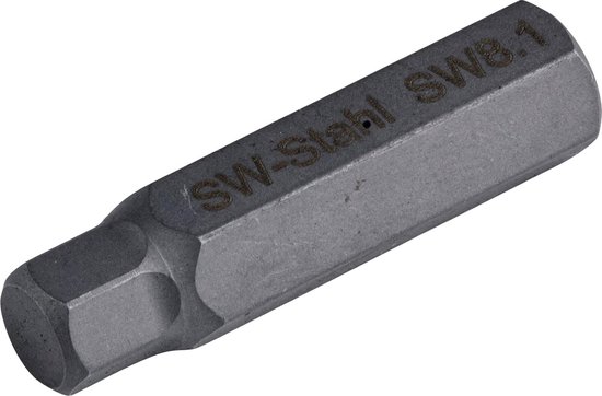 SW-Stahl 05038L Embout à six pans creux surdimensionné 8,1 mm - résistant aux chocs, entraînement 10 mm (3/8"), six pans creux