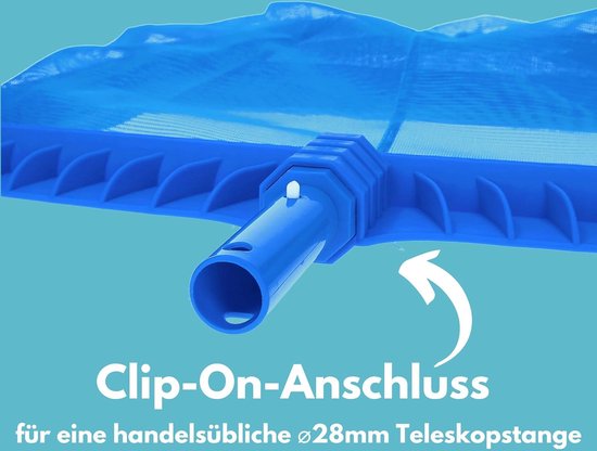 Amapool Zwembadschepnet DeluxeI Zwembadschepnet Set van 2 I Grondschepnet met fijnmazig diepnet I Diepschepnet I Extra stabiel kunststof frame I Zwembadaccessoires Schepnet van Amapool — afbeelding 5