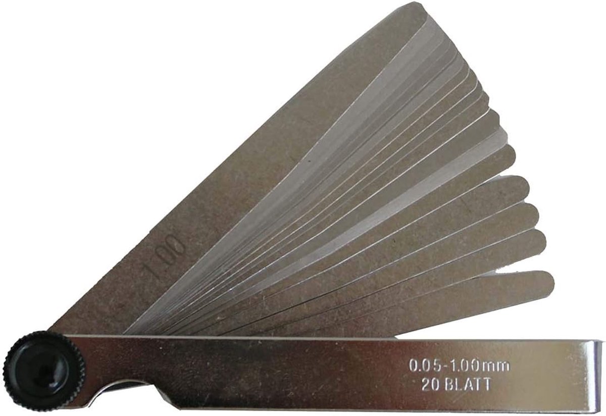 SW-Stahl 09103SB Voelermaat 20 vellen van 0,05-1,00 mm