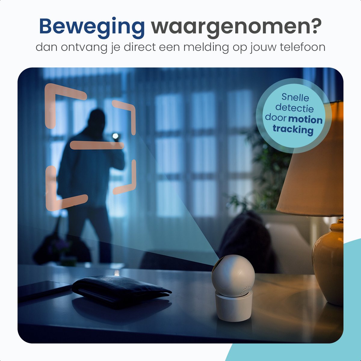 Gologi Beveiligingscamera Smart Indoor met Nachtzicht en App - afbeelding 3