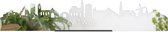 Standing Skyline Katwijk Spiegel - 40 cm - Woon decoratie om neer te zetten en om op te hangen - Meer steden beschikbaar - Cadeau voor hem - Cadeau voor haar - Jubileum - Verjaardag - Housewarming - Aandenken aan stad - WoodWideCities