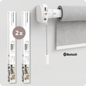 MotionBlinds Kit de mise à niveau – Stores à rouleau intelligents – Store enrouleur électrique – Store enrouleur automatique – Rénovation – Bluetooth – Lot de 2