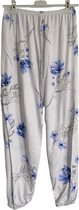 FINE WOMAN® Pyjama Broek met elastische bies 716 XXL 44-46 wit/blauw