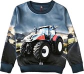 Kinder sweater, trui, met tractor print, blauw, maat 92, tractor, kind, ZEER MOOI!