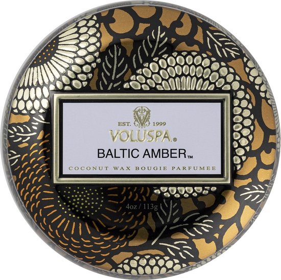 Voluspa Petite Decorative - Geurkaars - 115gr - Baltic Amber