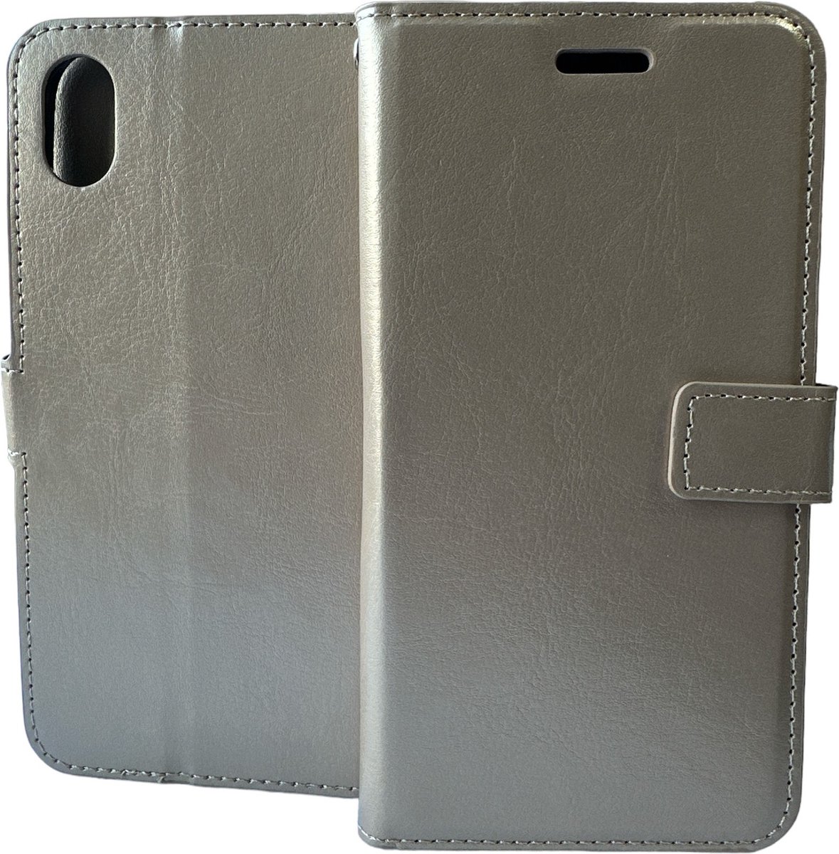 Portemonnee Book Case Hoesje Geschikt voor: iPhone XR - goud