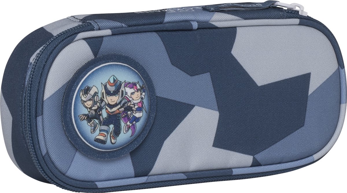 Beckmann etui - ovaal - leeg - Tiger Race blue