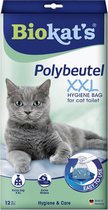 XXL Kattenbakzakken - 12-Pack Hygiënische Wegwerp Zakken voor Kattenbak - Makkelijke Vervanging van Kattenbakvulling - Perfecte Pasvorm, Duurzaam en Ongeparfumeerd
