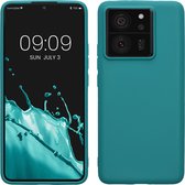 kwmobile telefoonhoesje geschikt voor Xiaomi 13T / 13T Pro - Hoesje voor smartphone - Back cover in mat petrol