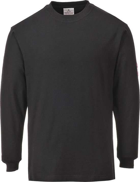 Portwest FR11 - T-shirt ignifuge antistatique à manches longues Zwart