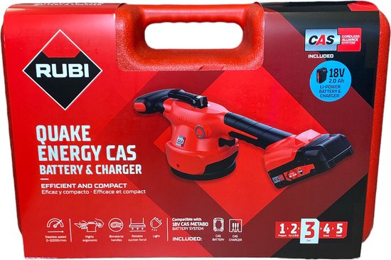 Vibromasseur à ventouse et carrelage Rubi Quake ENERGY CAS