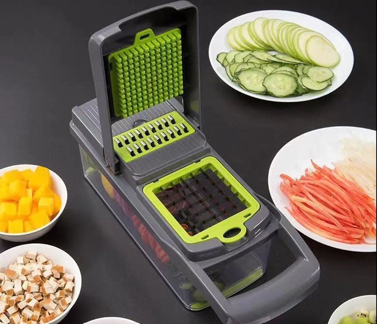 15 delige Groentesnijder / Mandoline van Merkloos / Sans marque — cadeau in Koken & Dineren - foto 2