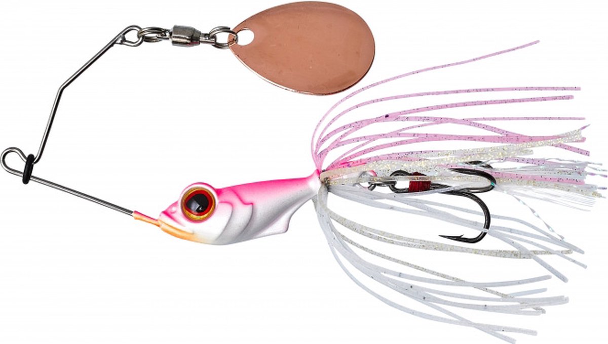 Gunki Alvin Tiny Spinnerbait 5.6gr - haak 10 Flashing & Vibrating - Soort : Pink Shiner