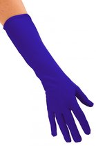 Handschoenen Nylon lang - Blauw