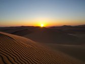 Woestijn - Zonsondergang - Foto op acrylaat - 80x60cm - Plexiglas schilderij