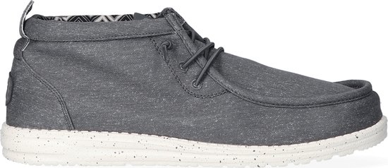 HEYDUDE Wally Mid Canvas Chaussures à enfiler Homme Gris
