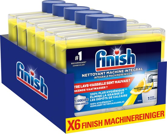 Finish Integrale Machinereiniger Citroen - Vaatwasser - 6x250 ml