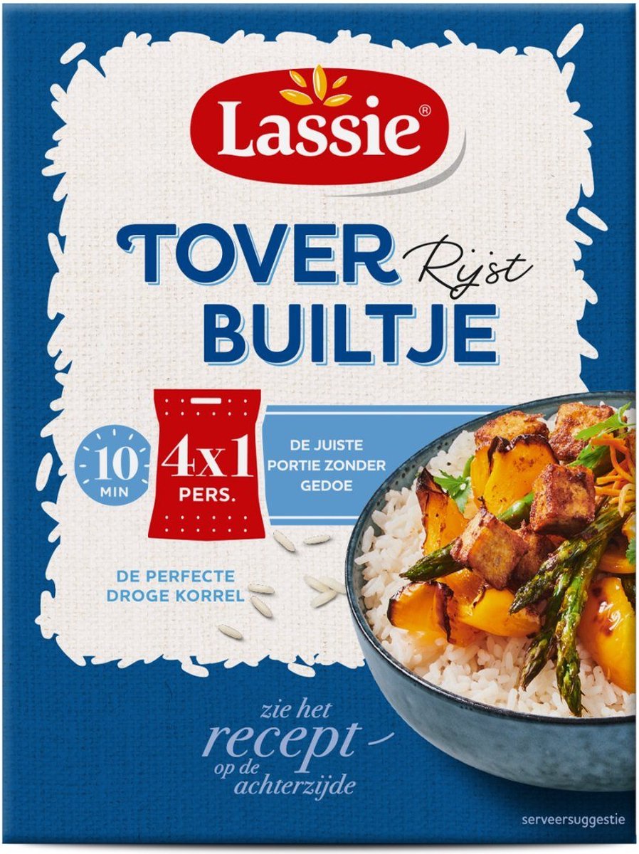 Lassie Toverrijst builtjes 5 doosjes x 300 gram