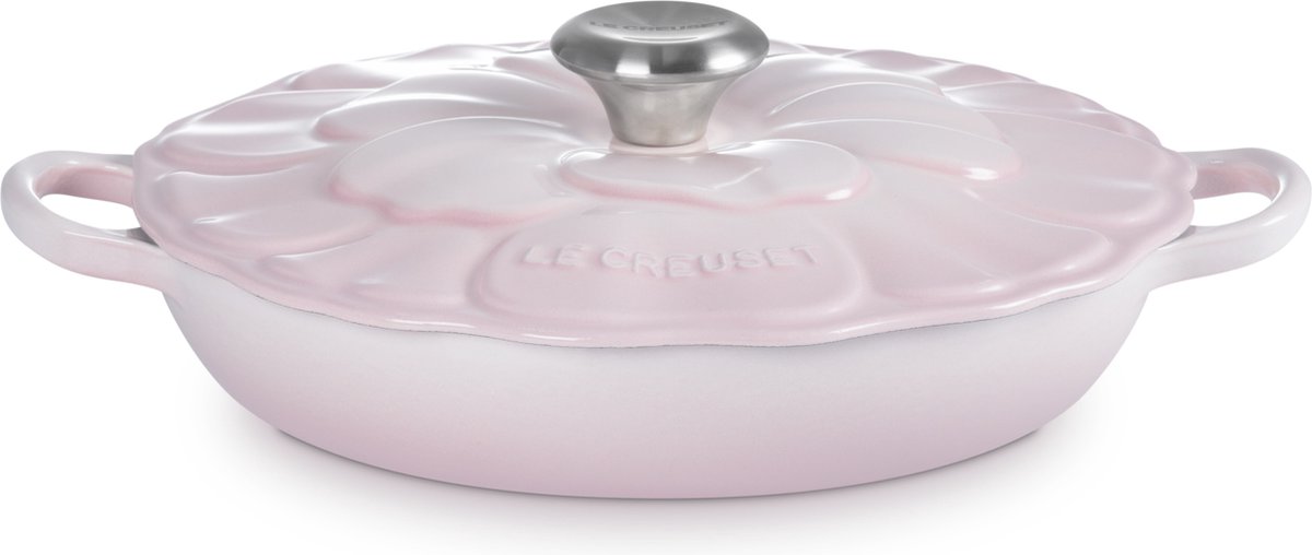 Le Creuset Braadpan Signature - Campagnard Bloesem - Shell Pink - ø 26 cm / 2.2 liter