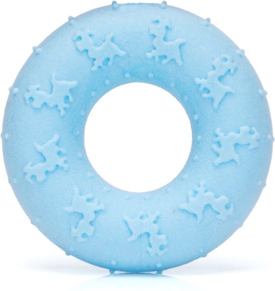 Nobleza Honden kauwspeeltje - Puppy kauwspeelgoed - Puppyspeeltje dikke bijtring - Blauw