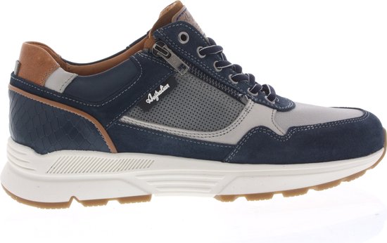 Heren Sneakers Australian Connery Blue Leather Blauw - Maat 43