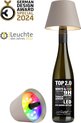 Sompex Flessenlamp " TOP " met houdbare kurk 2.0 | Led| Sand - indoor / outdoor - oplaadbaar | RGB