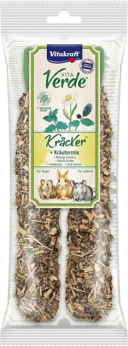 Vitakraft Vita Verde Nature Kräcker Kruidenmix Knaagdier - Knaagdiersnack