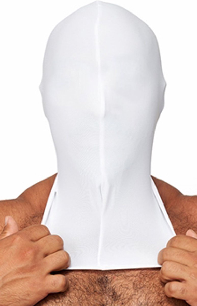 Mister B - lycra masker - wit - one size