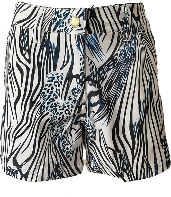 Func Factory dames Short blue zebra maat 42 van Func Factory — afbeelding 3
