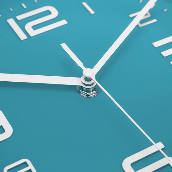 Horloge Murale Ronde Silencieuse 8 Pouces (20 Cm) - Grands Chiffres, Sans Tic-tac, Pile AA, Couleur Orange