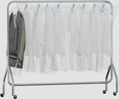 50 transparante kledingzakken 102x51x10cm polyethyleen kledinghoezen 0,02mm foliedikte