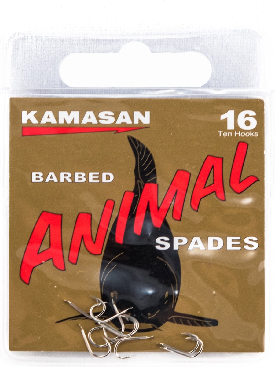 Kamasan Animal Barbed - Spades (10 pcs) - Maat : 8