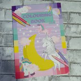 Colouring book eenhoorn, kleurboek, 72 kleurplaten, creatief