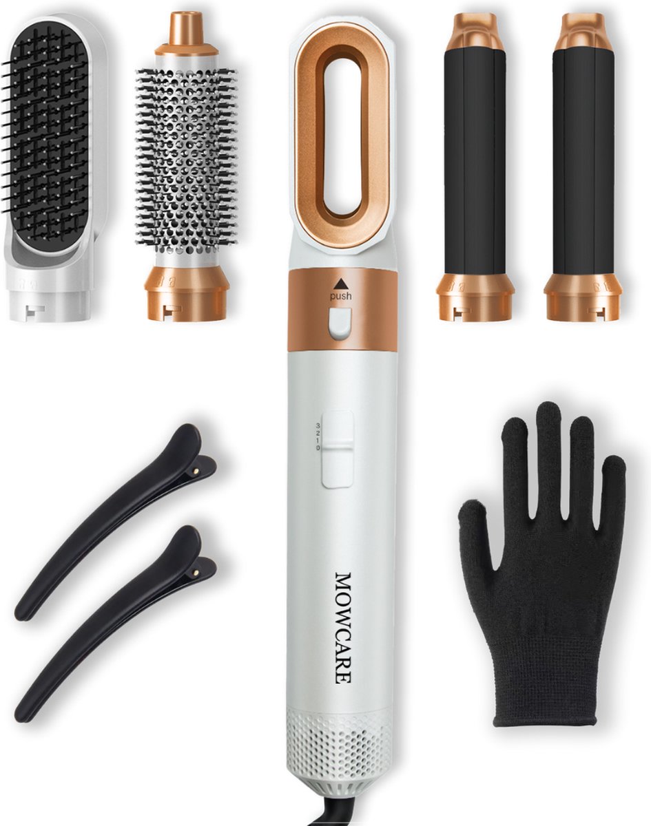 MowCare Krultang 5 in 1 Föhnborstel Airstyler Krulborstel Multistyler