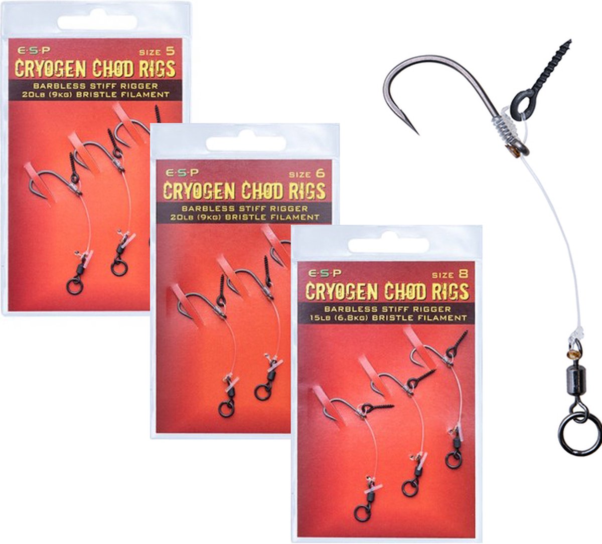 ESP - Onderlijnen Cryogen Chod Rigs Barbless - ESP